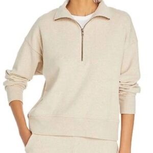Vince Light Beige Quarter Zip Top